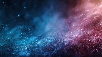 Obraz premium Abstract Cosmic Background with Blue and Pink Glittery Textures