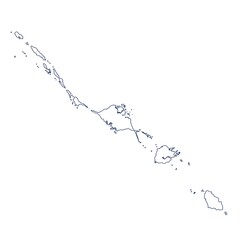 Outline map of Andaman Nicobar islands