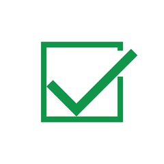 Icon of green check mark, check mark,  tick icons, tick symbol, check mark sign, 