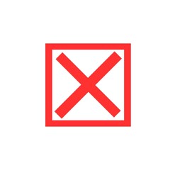 Icon of cross mark, cross mark,  cross icons, cross symbol, cross check mark sign, 