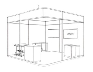 Trade show booth layout design