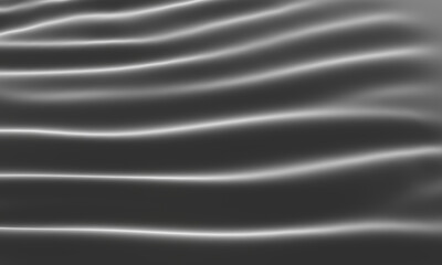 Abstract Wavy cloth  background. Grey ripple fabric