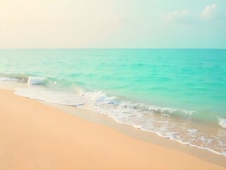 A Tropical Beach Paradise Azure Waters and Golden Sand Create Dreamy Atmosphere