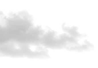 Obraz premium Fluffy gray clouds isolated on transparent background
