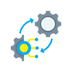 Transformation flat icon