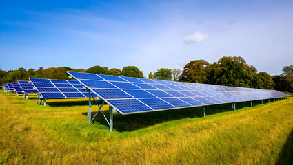 Professional Solar Panel Installer Working on a Residential Rooftop with Mountain Backdrop