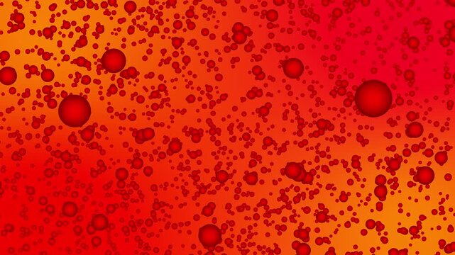 buble ball moving on a colorful gradient background