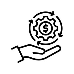 Revenue Generation line icon