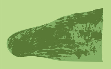 Vector minimalist zucchini silhouette with organic texture, perfect for eco design, botanical prints, and rustic kitchen artwork.