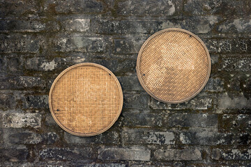 The sieve hanging on the wall
