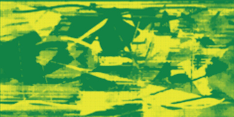 Abstract dots halftone brown color pattern gradient texture background.