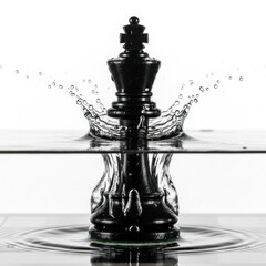 black chess pieces