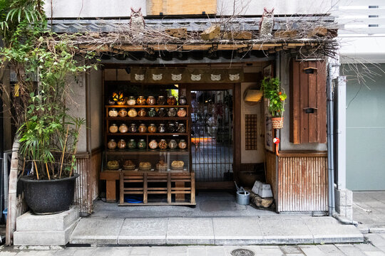 Souvenirs gifts dessert snack food in local bakery shop for Japanese people travelers visit shopping buy on Shin Nakamise dori Shopping Street market of Asakusa in Taito City at Tokyo in Kanto, Japan