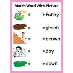 Word Recognition Activity Worksheet for kids page 02