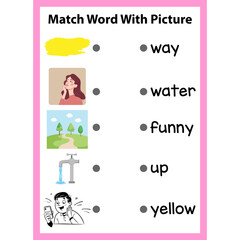 Word Recognition Activity Worksheet for kids page 09