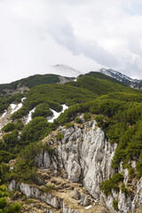 The view of the top Untersberg mountain, Salzburg, Austria