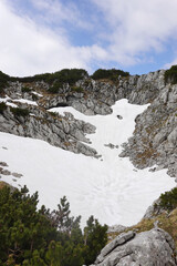 The view of the top Untersberg mountain, Salzburg, Austria