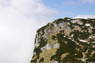 The view of the top Untersberg mountain, Salzburg, Austria