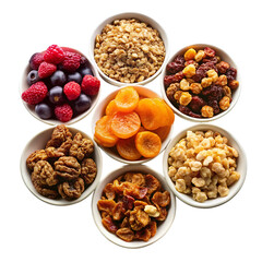 nuts and dried fruits