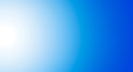 Gradient of blue color blending smoothly from bright to dark, ideal for backgrounds or abstract concepts. It evokes feelings of calm and depth
