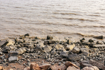 The stones by the seaside of Shenzhen Bay