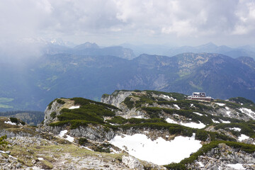 The view of the top Untersberg mountain, Salzburg, Austria