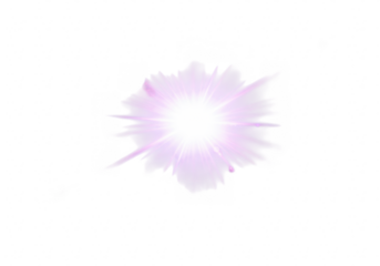 Purple light burst isolated on transparent background
