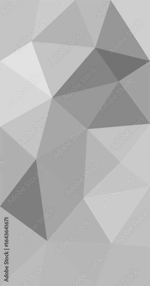 Aufkleber gray scale geometric triangular low poly style gradient graphic background