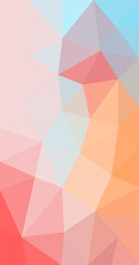 Fototapeta premium Illustration of abstract Low polygonal modern multicolor background