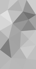 Obraz premium Gray Scale geometric triangular low poly style gradient graphic background