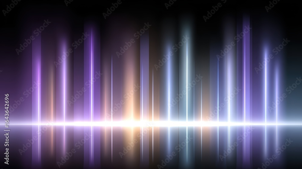 Poster abstract music background with colorful dynamic lines and vibrant colors