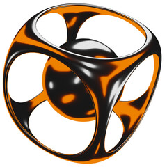 Color Chrome 3D Object