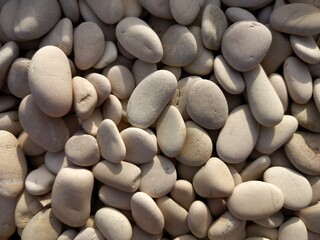 Smooth White Stones Texture