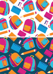 School color pattern background in vector.