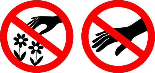  Do Not Pick Flowers Sign
