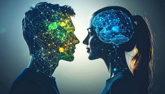 Two minds connected by technology