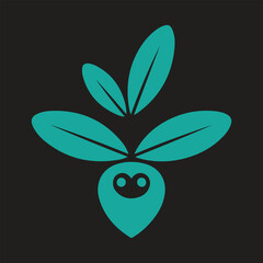 vector illustration of a green leaf