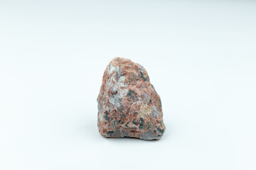 A stone on a white background