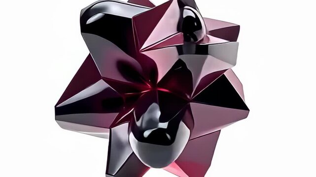 ampere geometrical polyhedral speck orbit done it possess mirror stratum highlight ampere mint difference of recondite fusain and mint magenta, equally it spin with mechanical preciseness