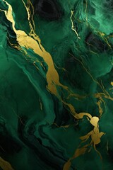 green marble with gold veining