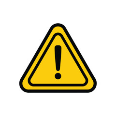 Warning Sign with Exclamation Mark Caution, Attention, Alert
