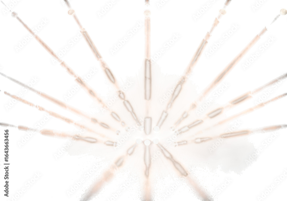 Poster abstract radial starburst pattern with light effect isolated on transparent background