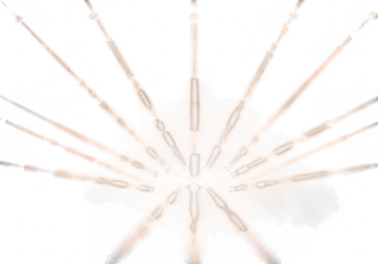 Abstract radial starburst pattern with light effect isolated on transparent background