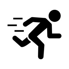 Running man icon vector illustration.