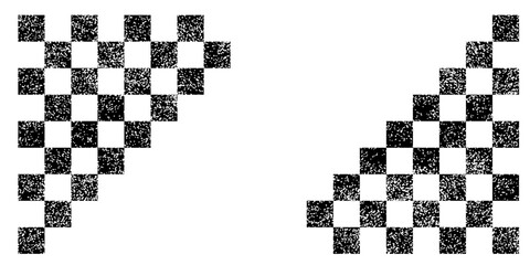 Race flag grunge background, car rally or motocross finish flag with vector checker pattern. Grunge race flag for car racing sport or bike speedway, motorsport © Alfin