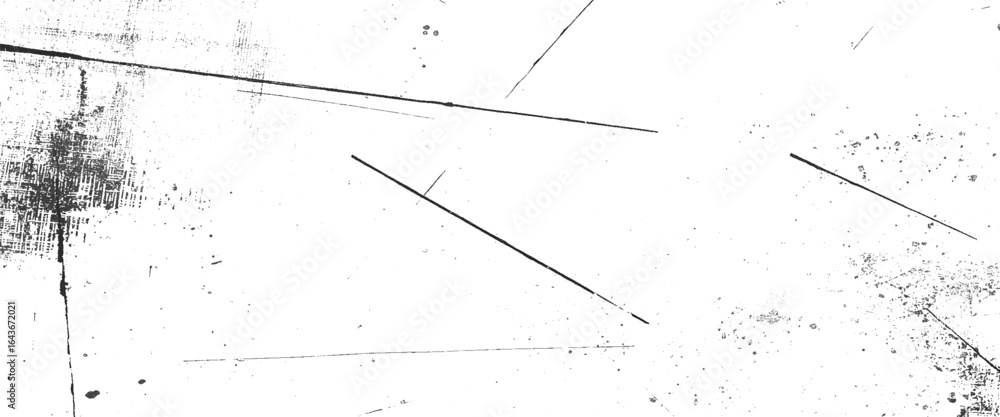 Poster vector black and white with grainy line distressed overlay pattern background