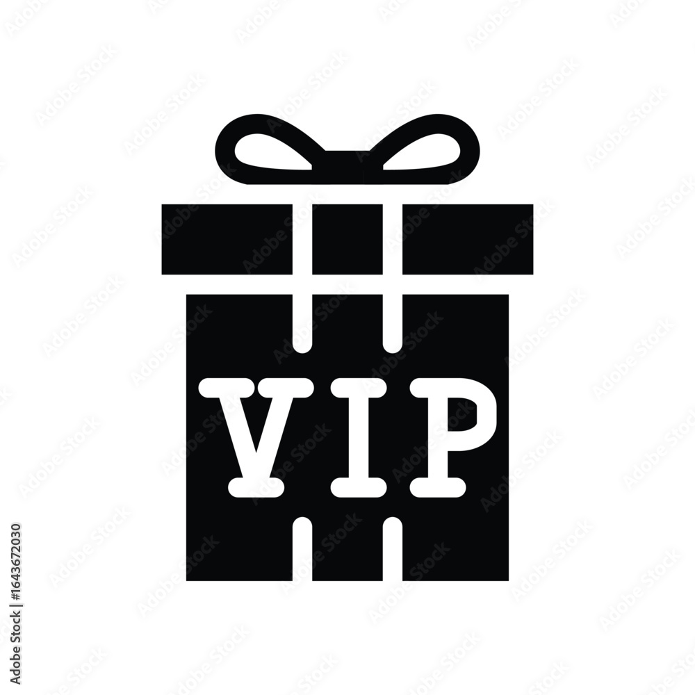Poster vip reward solid icon vector design good for web or mobile app