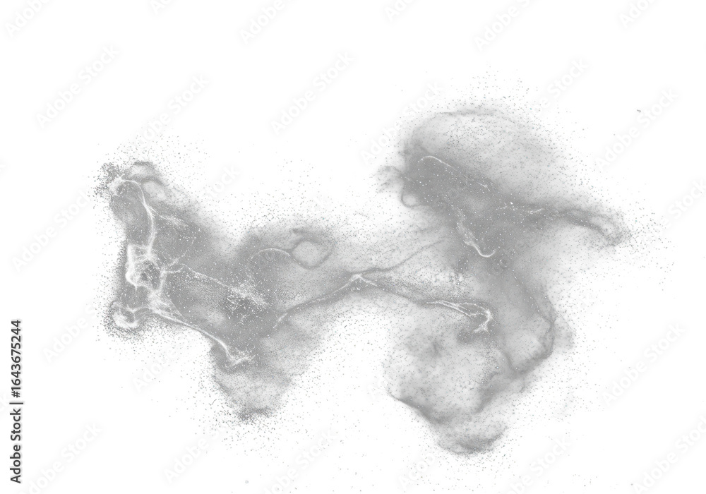 Aufkleber grey smoke cloud abstract particle texture isolated on transparent background