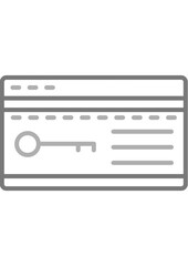 Obraz premium Keycard Icon