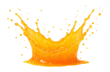 Orange juice splash.